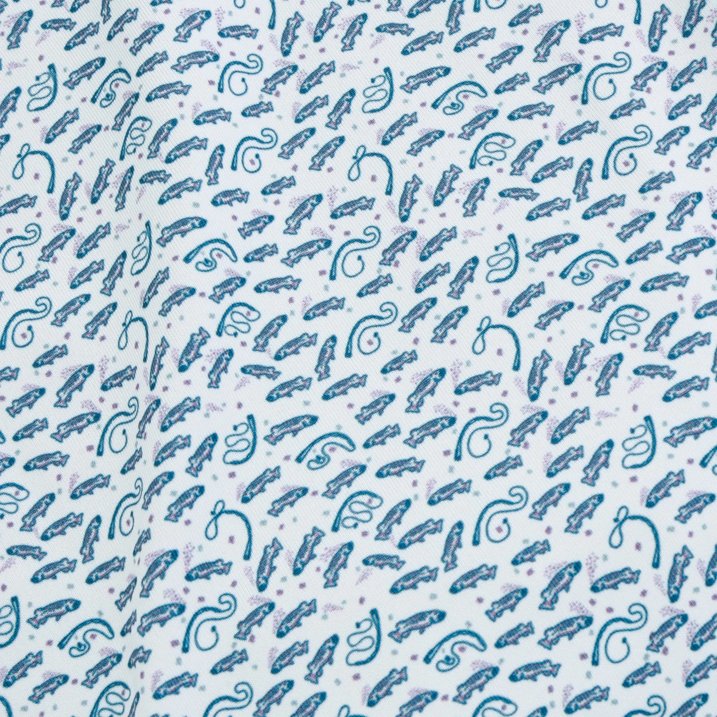 Cadet Catch and Release Printed Performance Polo SnagResistant Weave Moisture Wicking Fabric
