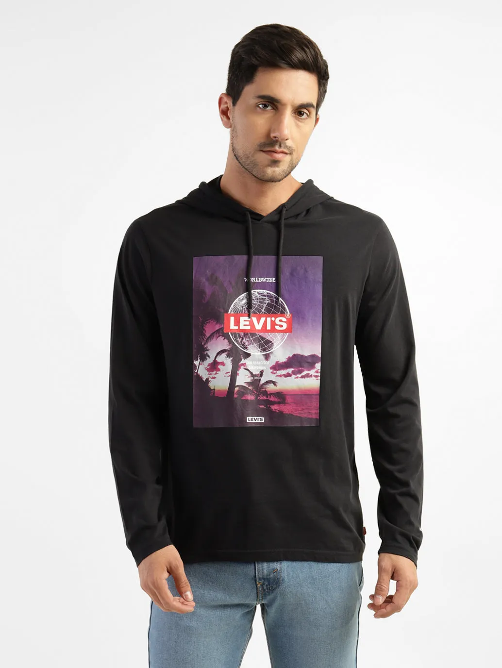 Men's Graphic Print Hooded Sweatshirt Middle Eastern style group style