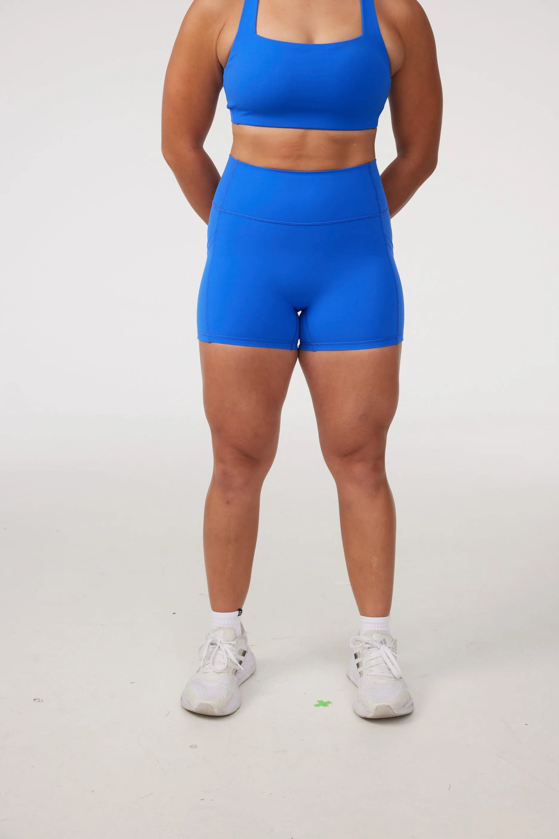Pocket Shorts (Mini 4") in Electric Multi Panel Cut Daily Essential