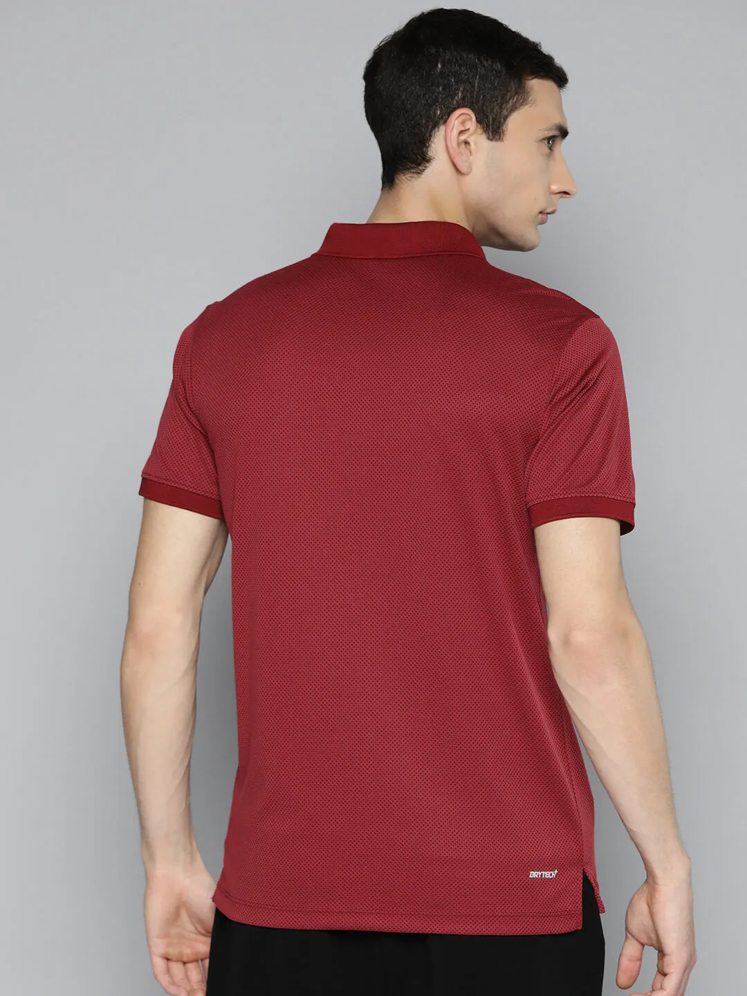 Alcis Men Red Polo Dry Tech Slim Fit  T-shirt Tailored Comfort