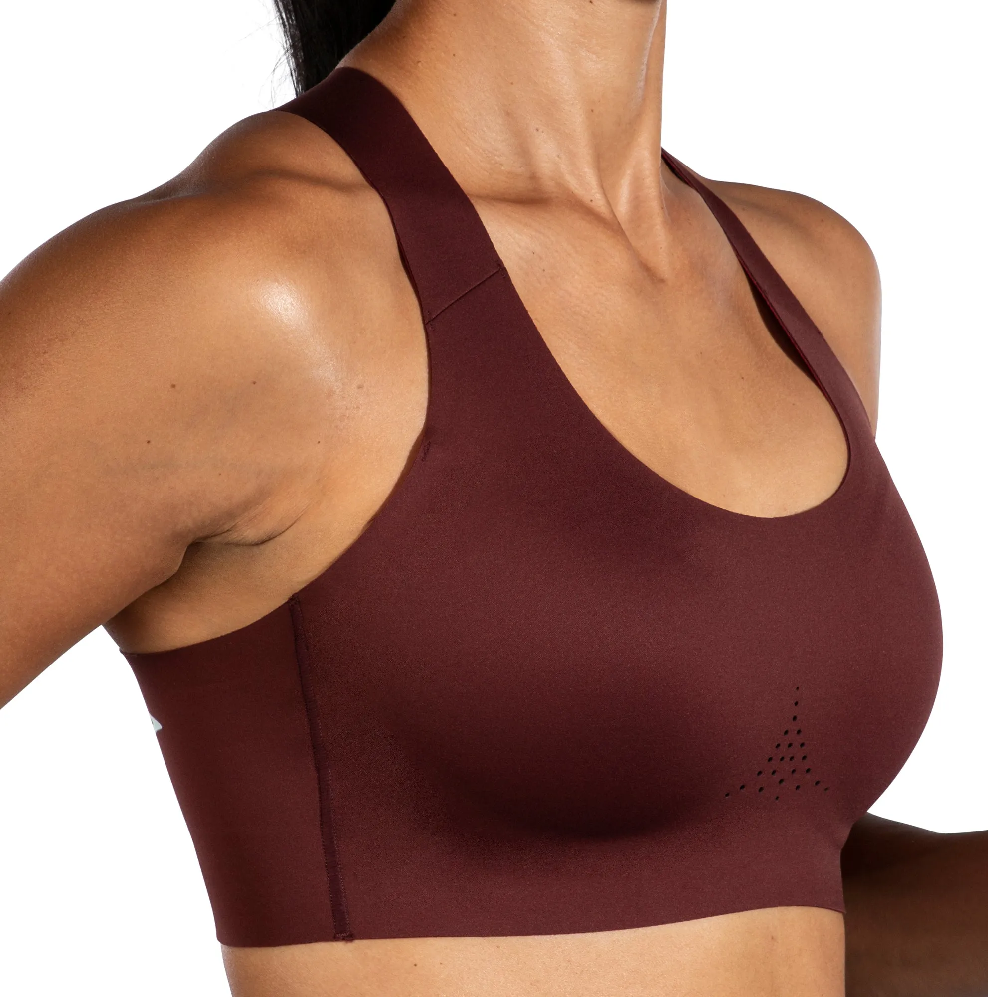 Stretchable Fabric Supportive Underwear Brooks Dare Crossback 2.0 Womens Sports Bra - Red