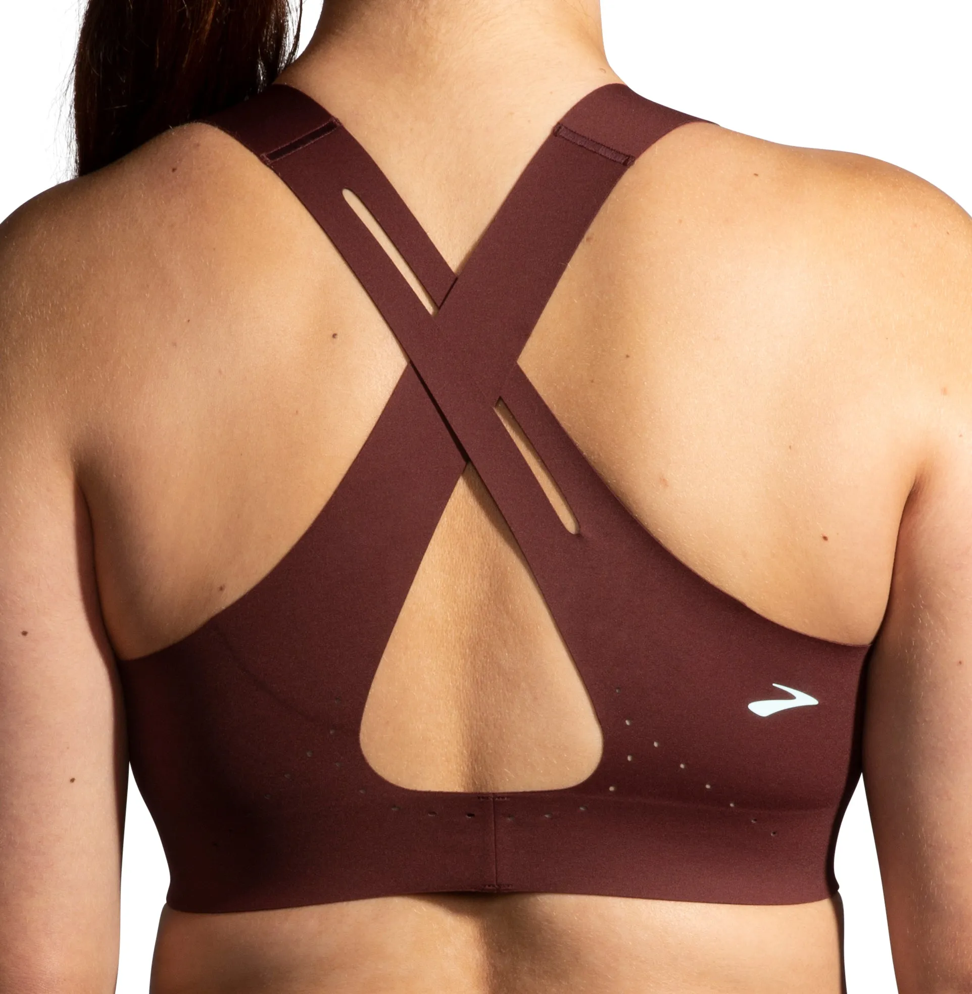 Brooks Dare Crossback 2.0 Womens Sports Bra - Red Seamless Support