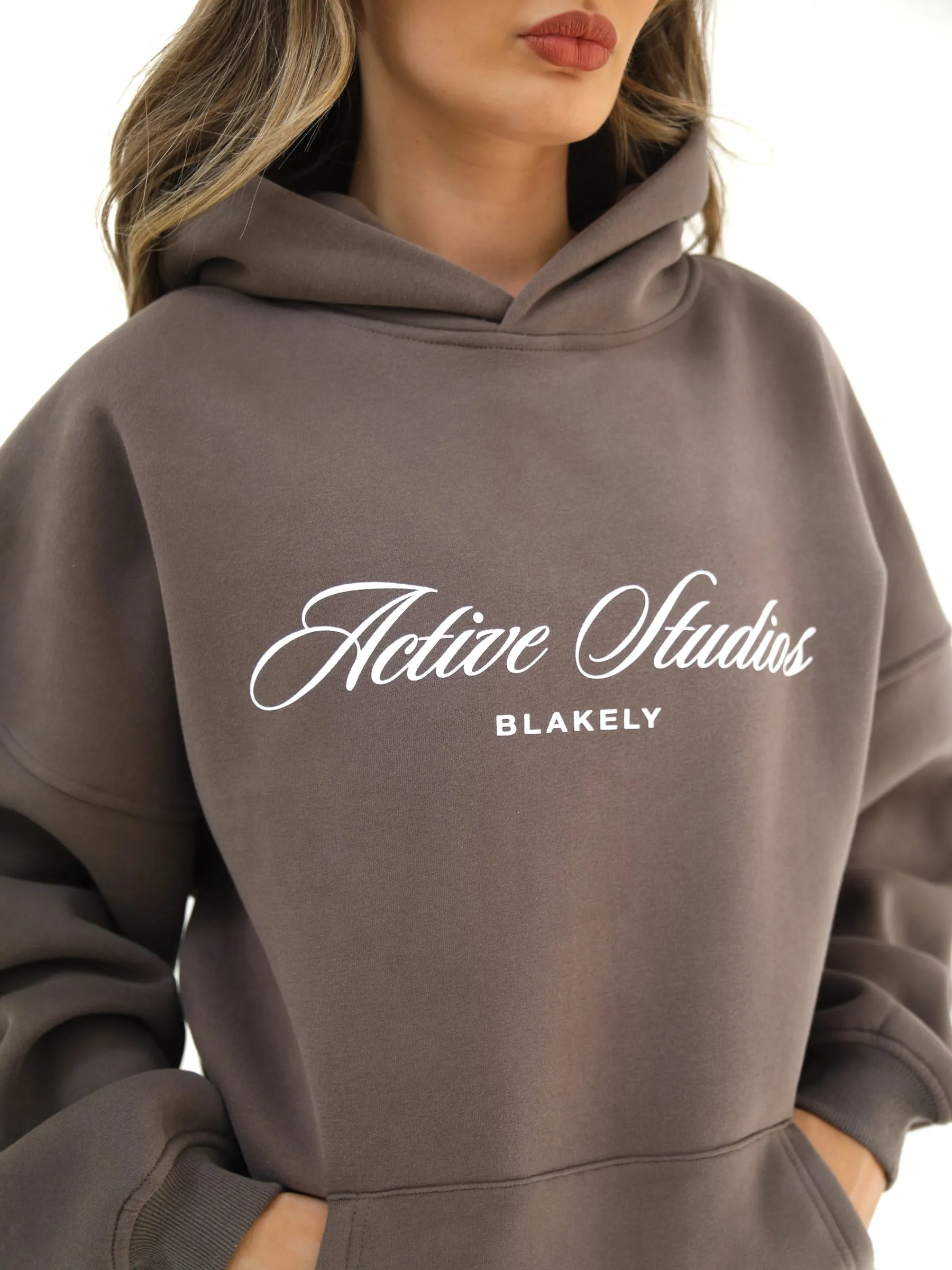 Quick Dry Technology Echidna like Off Duty Oversized Hoodie - Ash Brown