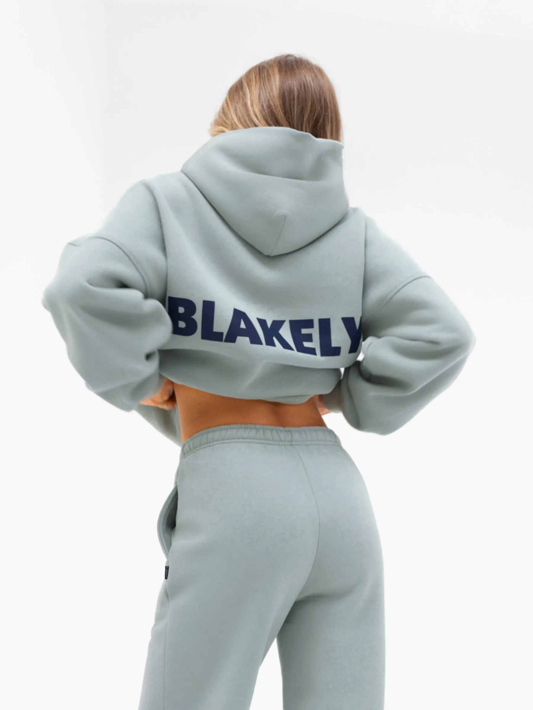 Amelie Oversized Hoodie - Mineral Blue Camping wear Whale like