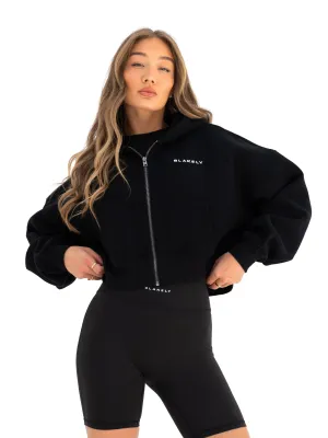 Blakely Full Zip Hoodie - Black Reinforced Hemline Spiritual wear