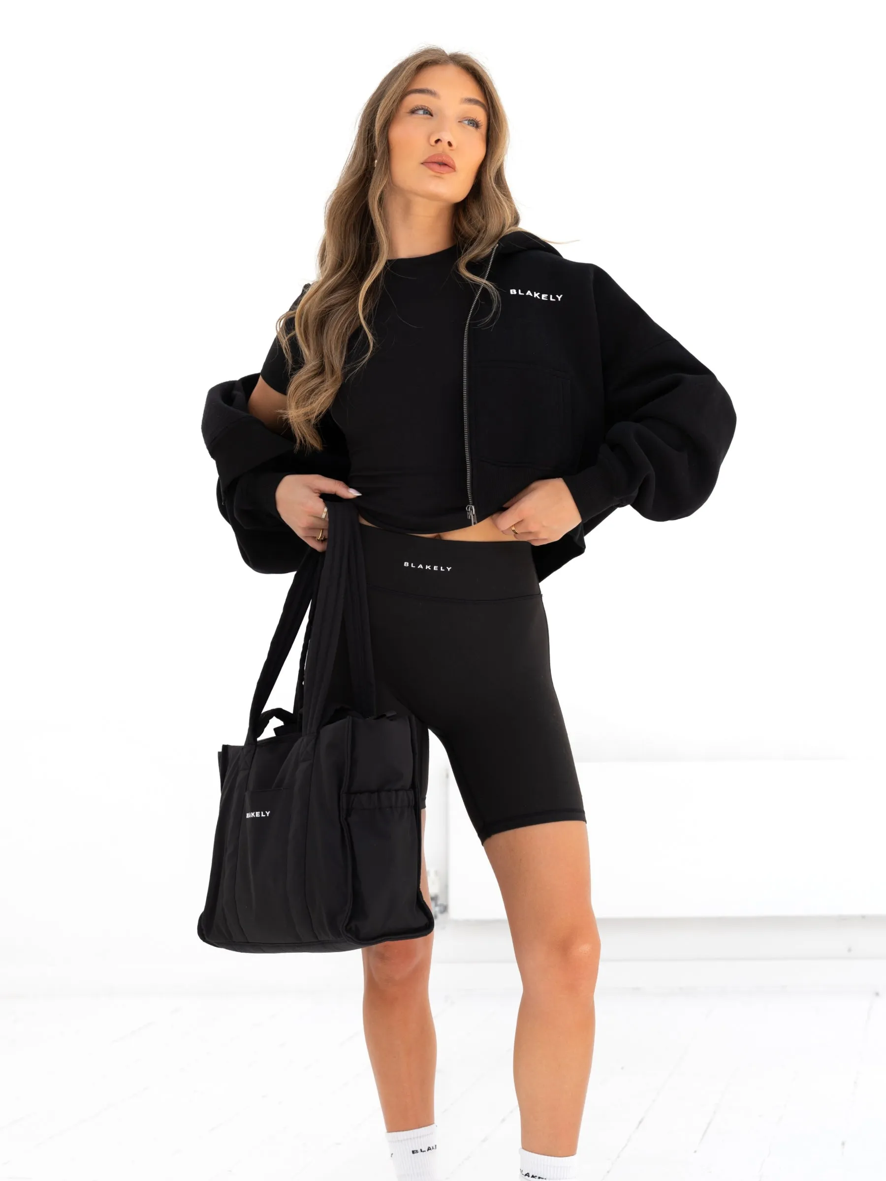 Blakely Full Zip Hoodie - Black Ribbon Details