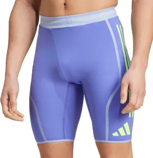 Zero Bulk Packaging adidas Adizero Promo Mens Short Running Tights - Blue