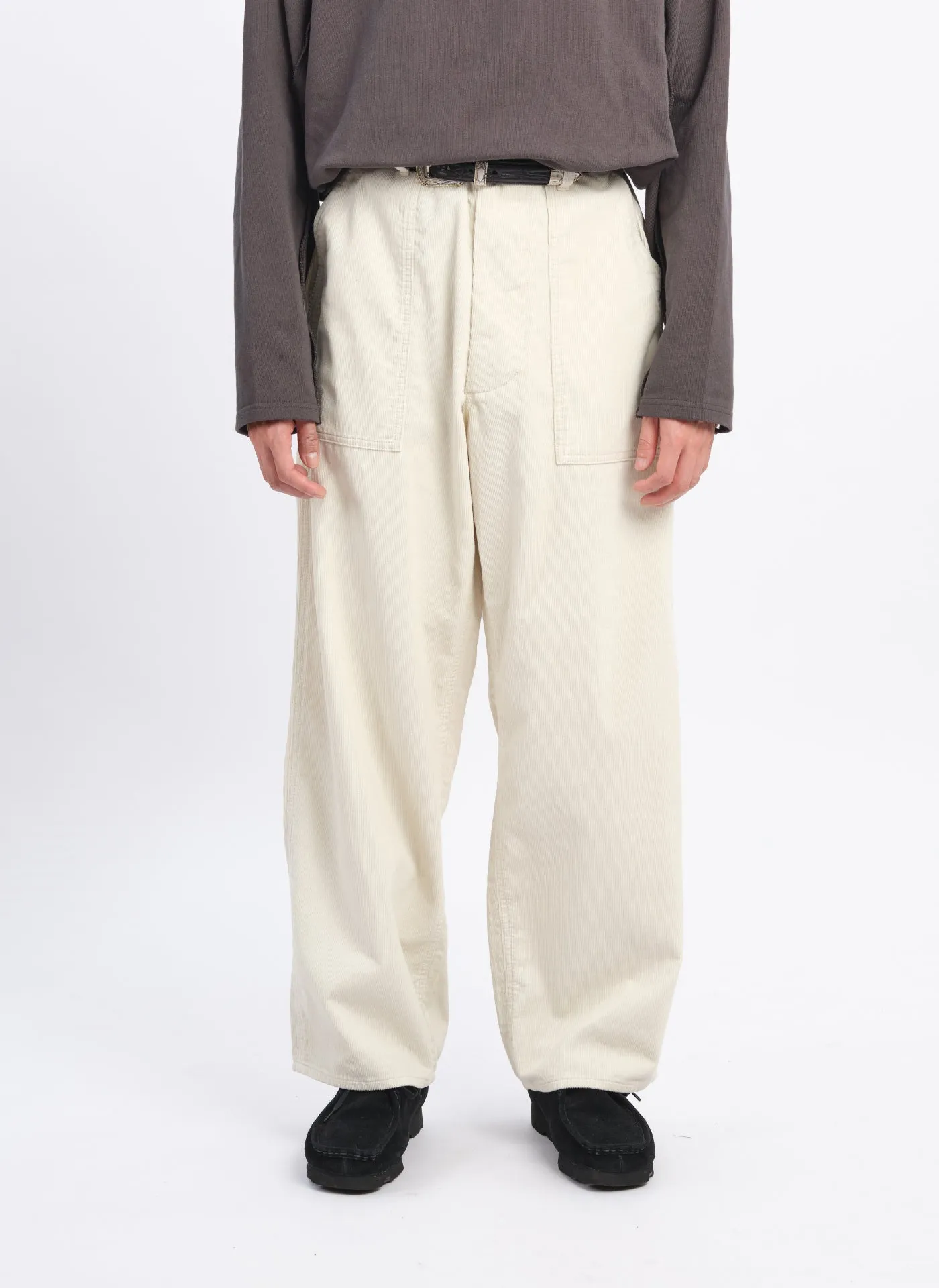 14W Corduroy Wide Tapered Baker Pants UVProtectionFinish