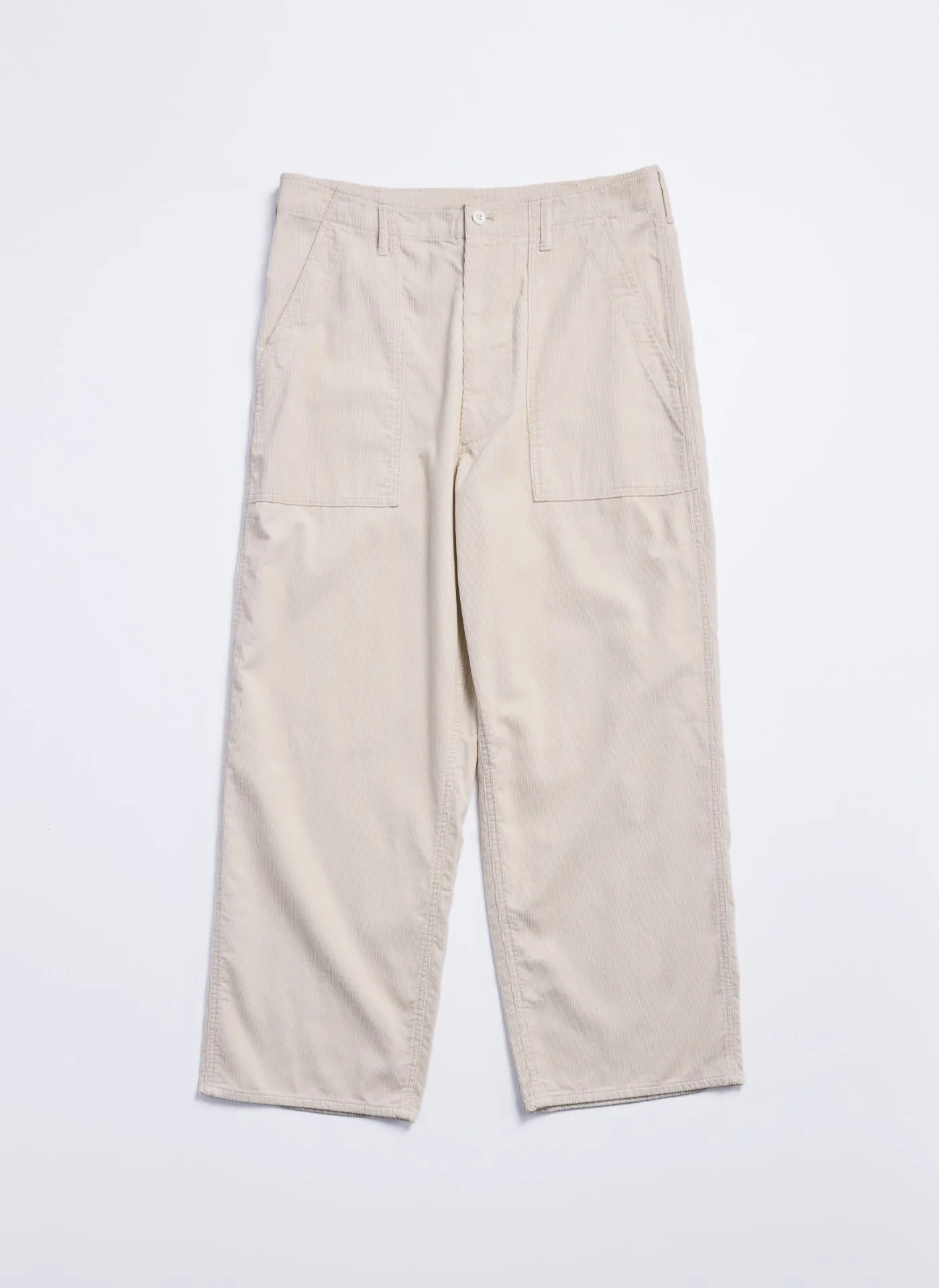 14W Corduroy Wide Tapered Baker Pants Bride Side