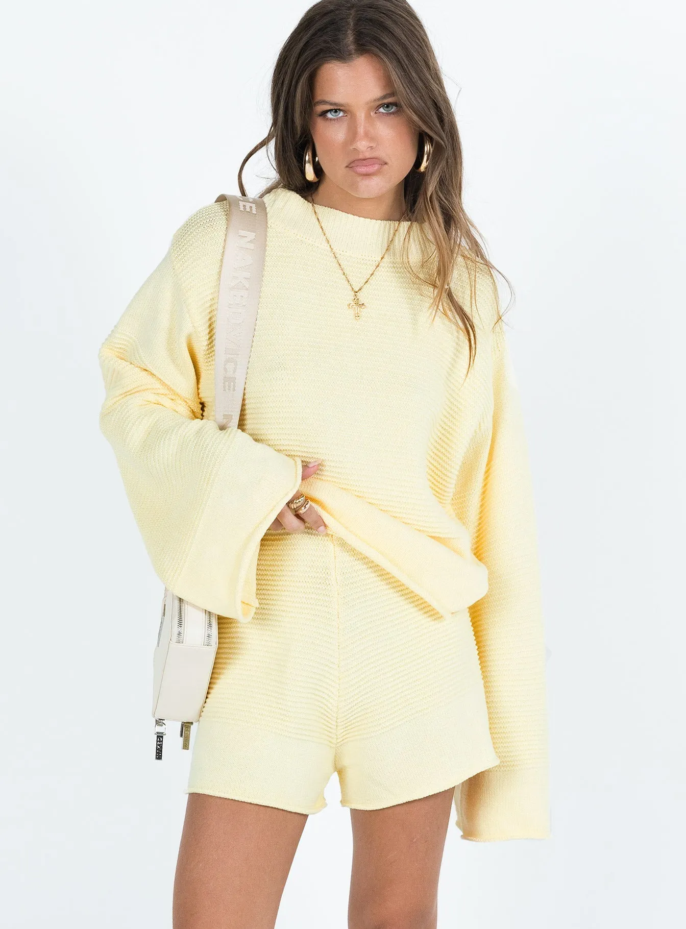 Italian Flair smooth zipper Cheyenne Set Yellow