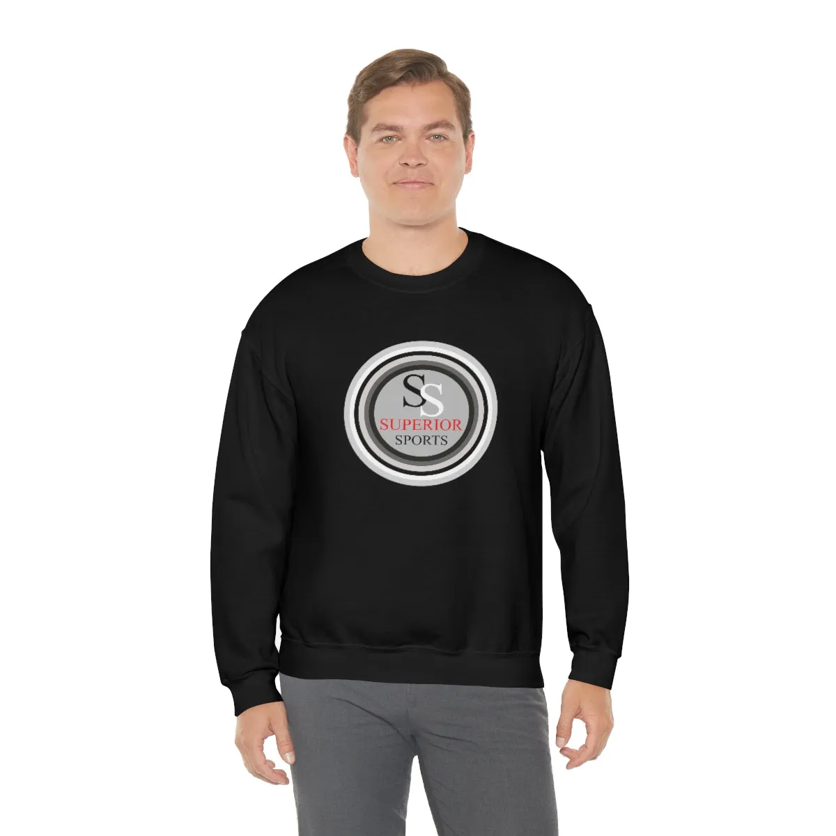 Street Feel Sherpa Lining Men Crewneck Sweatshirt