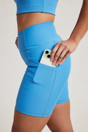 Pocket Shorts (Biker 6") in Keen Zipper pockets