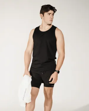 [CORE] Training Tank - Black Tagless Neck Energy - Saving