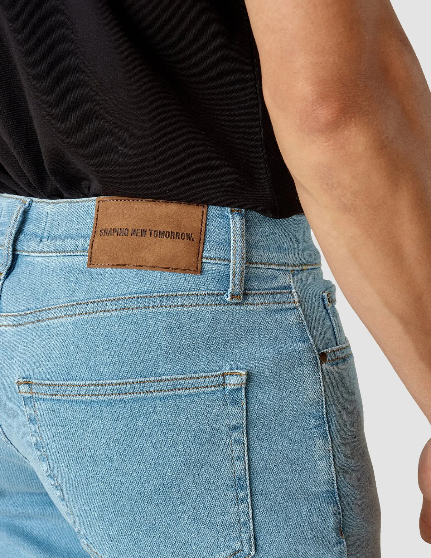 Unisex Friendly Classic Jeans Regular Bright Blue