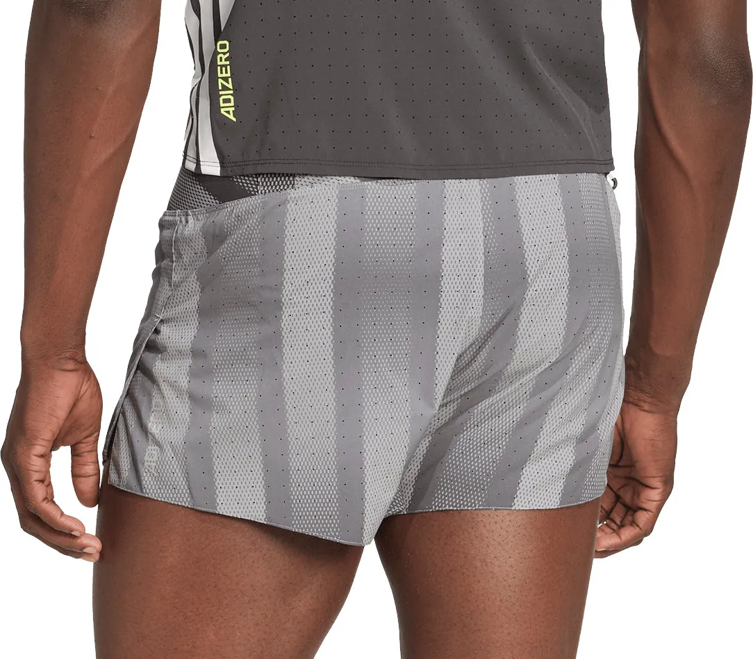 Effortless Style adidas Adizero Pro 3 Inch Mens Running Shorts - Grey