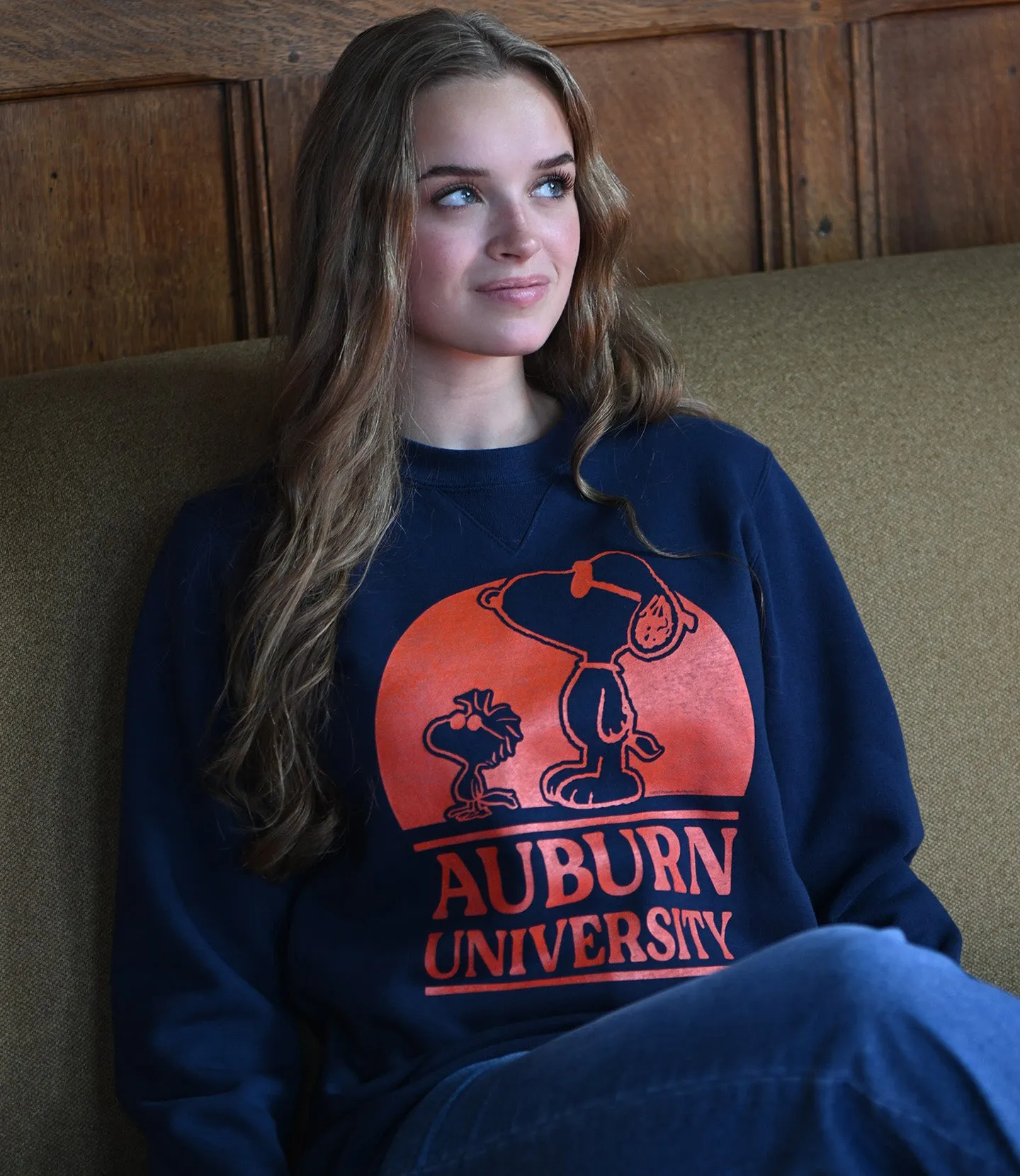 Peanuts x Auburn Sunny Days Crewneck synthetic leather