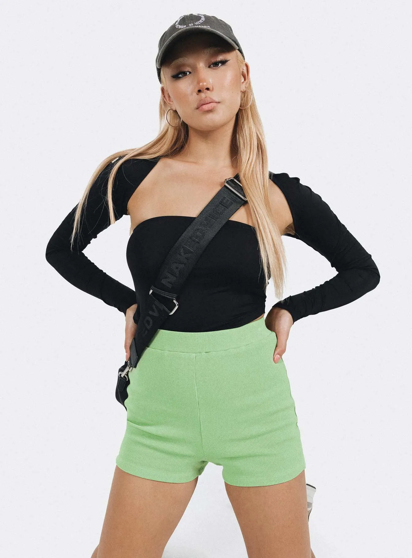Bailey Bike Short Green Soft Lining Wind Block