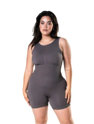 Breathable Stretch Round Neck Low Back Bodysuit