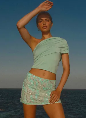Kandi Mini Skirt - Mint Romance Soul Summer Staple