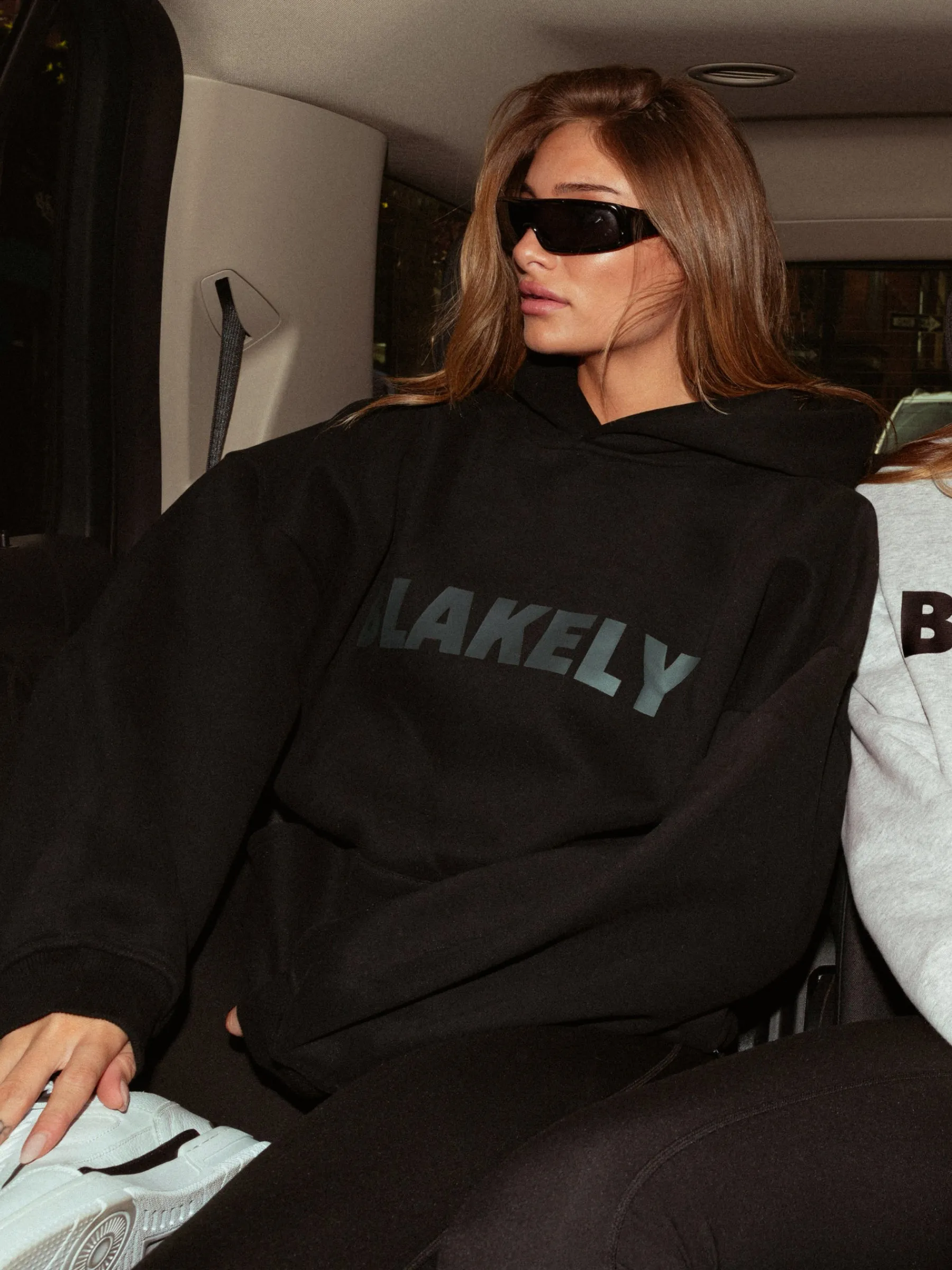 Warm Fabric Studio Oversized Hoodie - Tonal Black