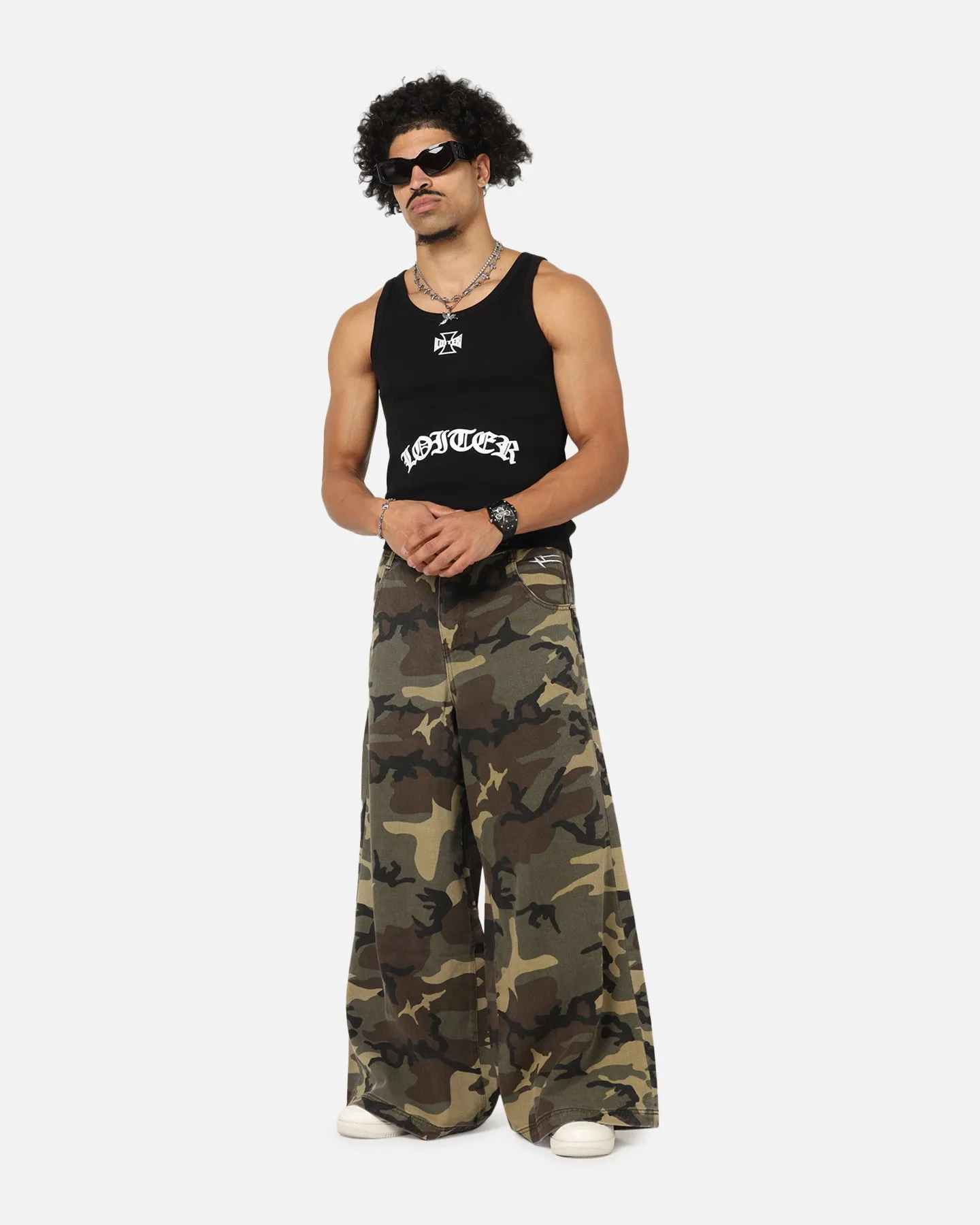Loiter Skate Jeans Woodland Camo Comfy Option