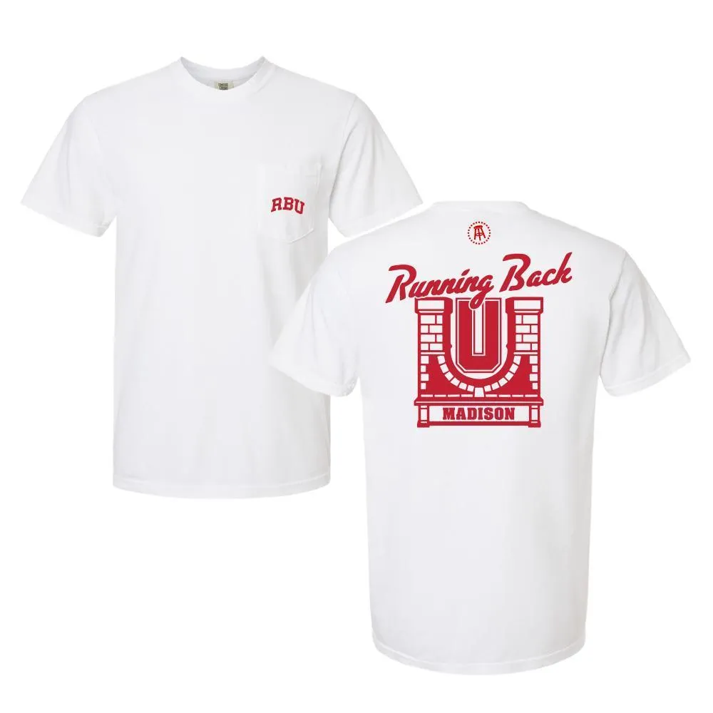 Running Back U Pocket Tee Micro Perforation Low Profile Silhouette