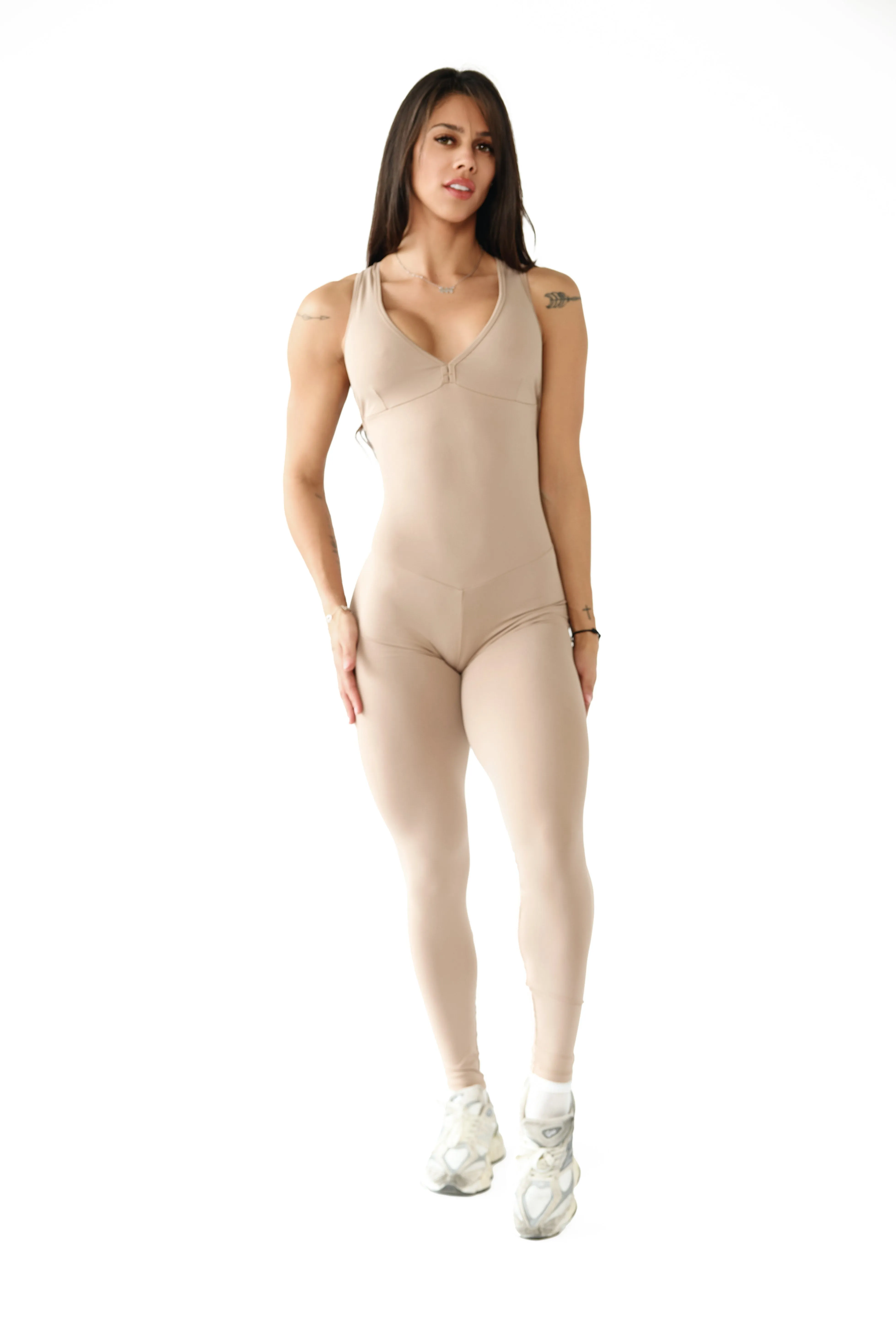 Everyday Worker Holiday Trendy Frosted Toffee Strappy Bodysuit