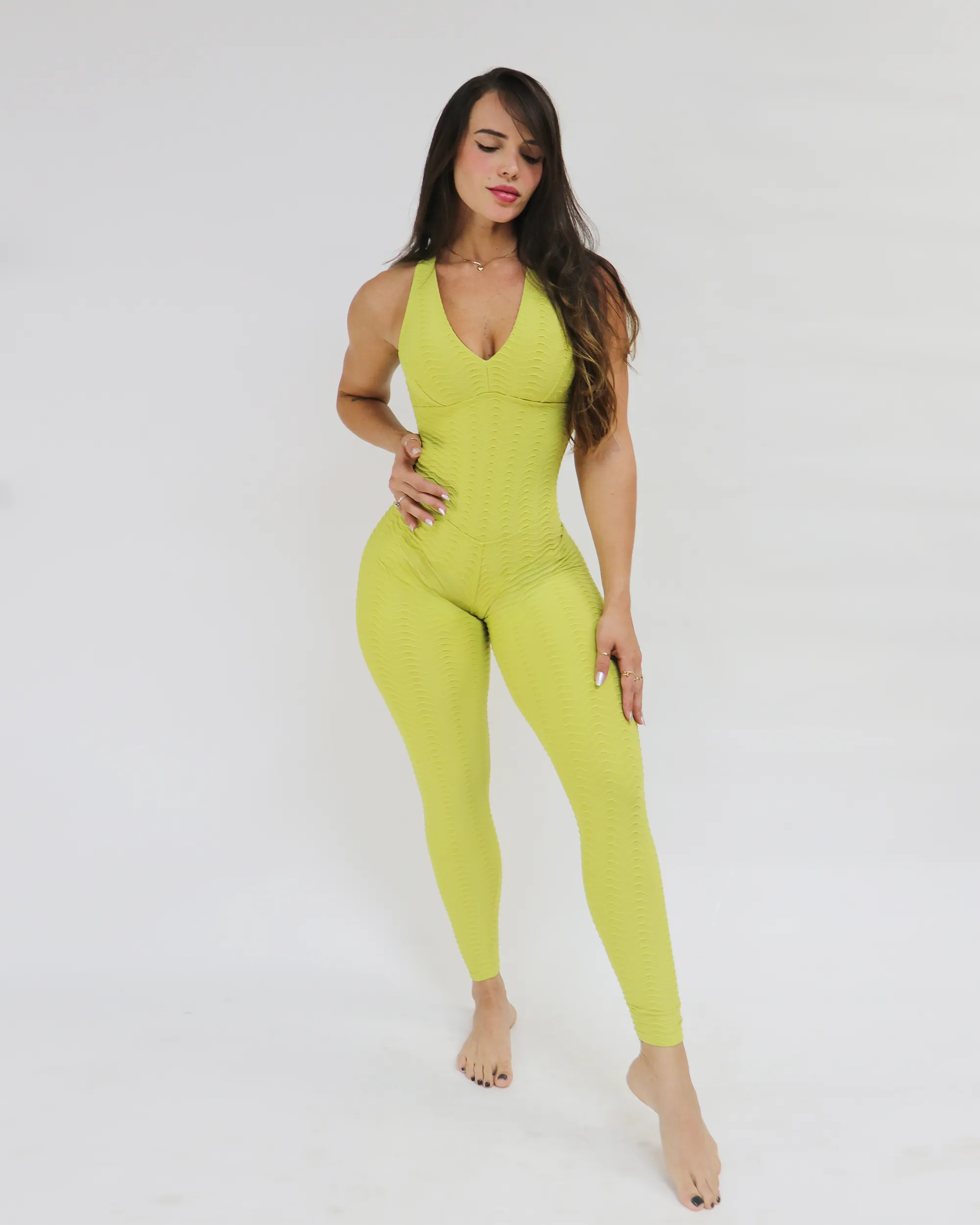 Bold Charming Wedding Casual Pistachio Bodysuit (Scrunchy Supplex)