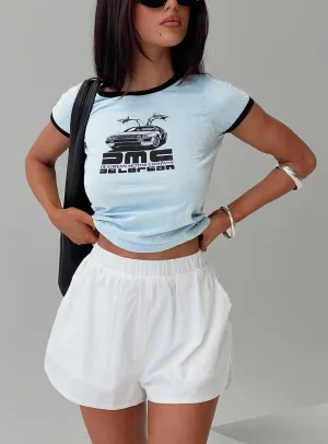TearResistant Fabric Fealure Shorts White