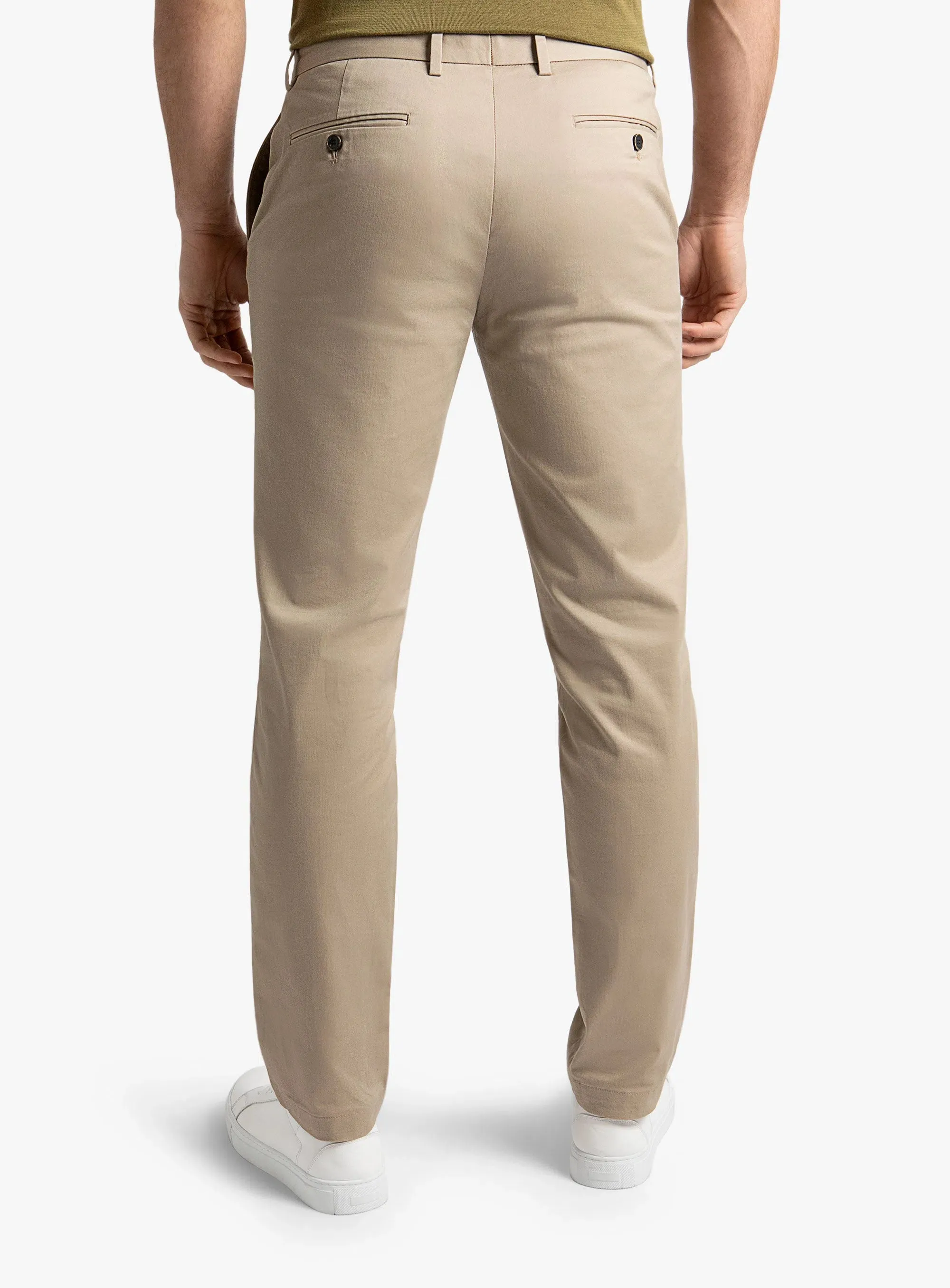 Outdoor Comfort Fit Fashion-Forward Brera Cotton Sand Chino Pants