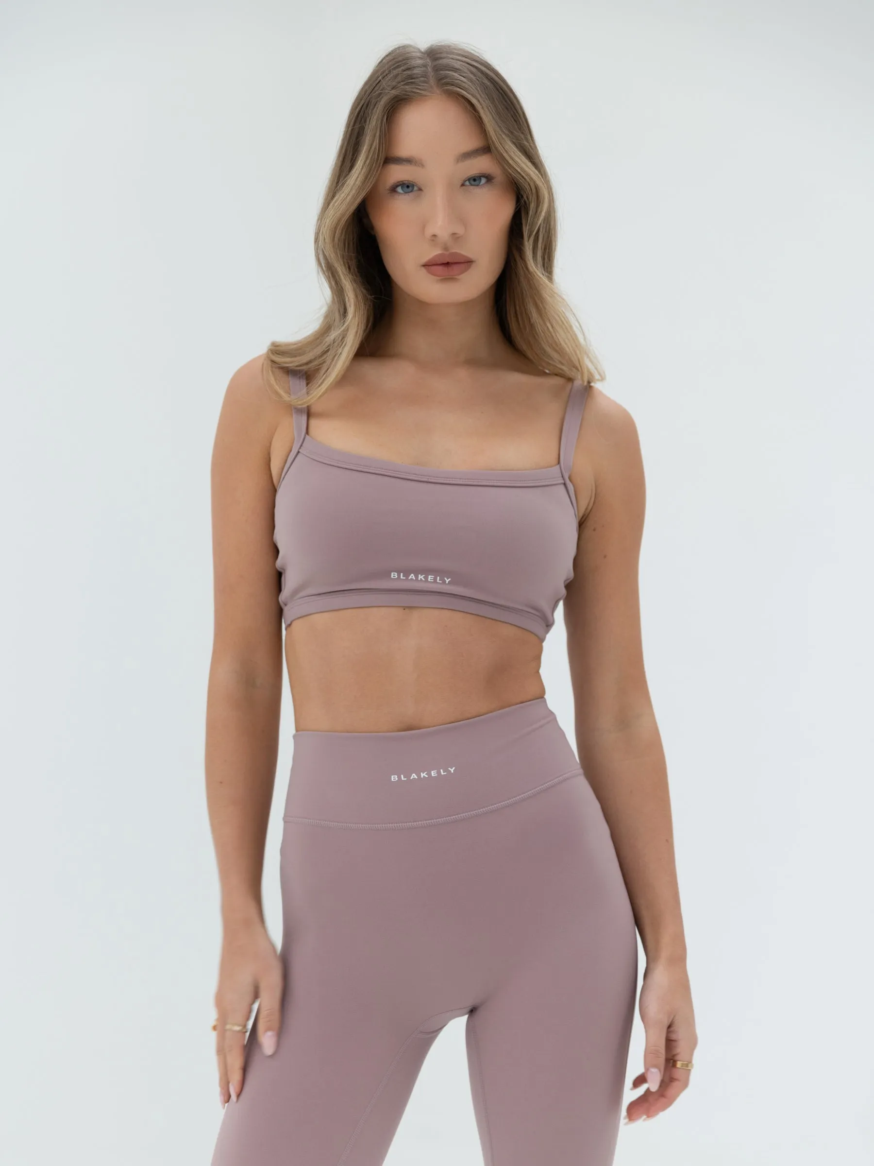 Comfortable Band Backless seams Ultimate Sports Bra - Dusty Pink