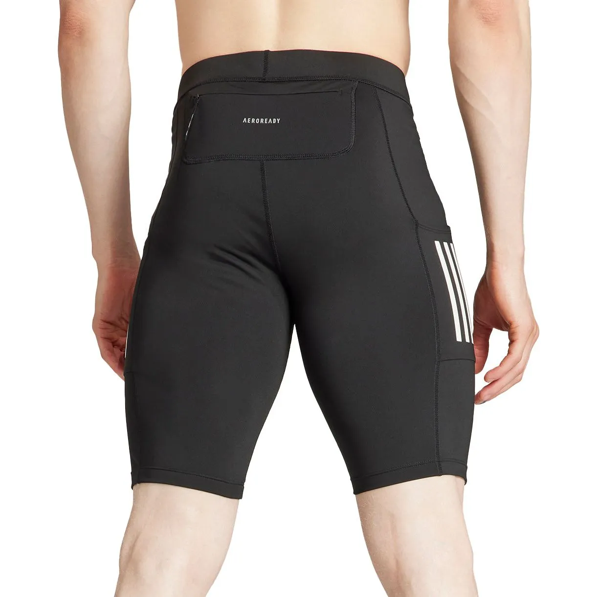 adidas Own The Run Mens Short Running Tights - Black quick-dry feature