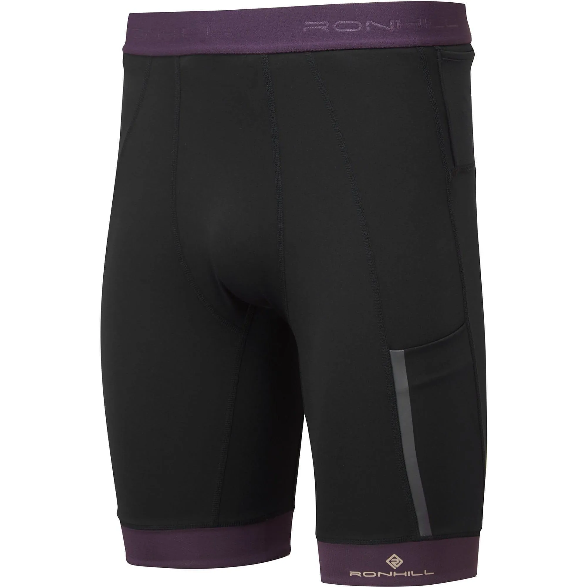 Smart Casual Ronhill Tech Ultra 9 Inch Mens Short Running Tights - Black