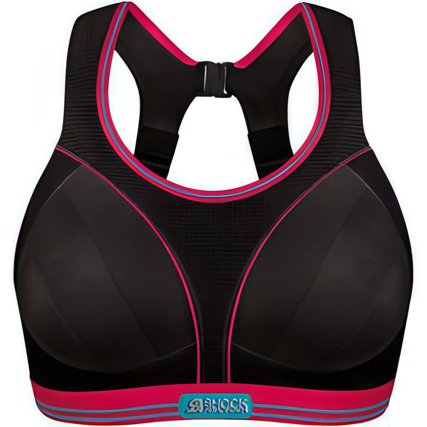 Shock Absorber Ultimate Run Womens Sports Bra - Black Recycled sports apparel Durable Reinforced Edges