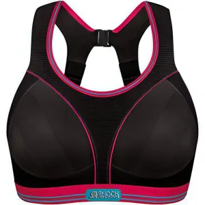 Shock Absorber Ultimate Run Womens Sports Bra - Black Compression Zone Technology All-Day Structure