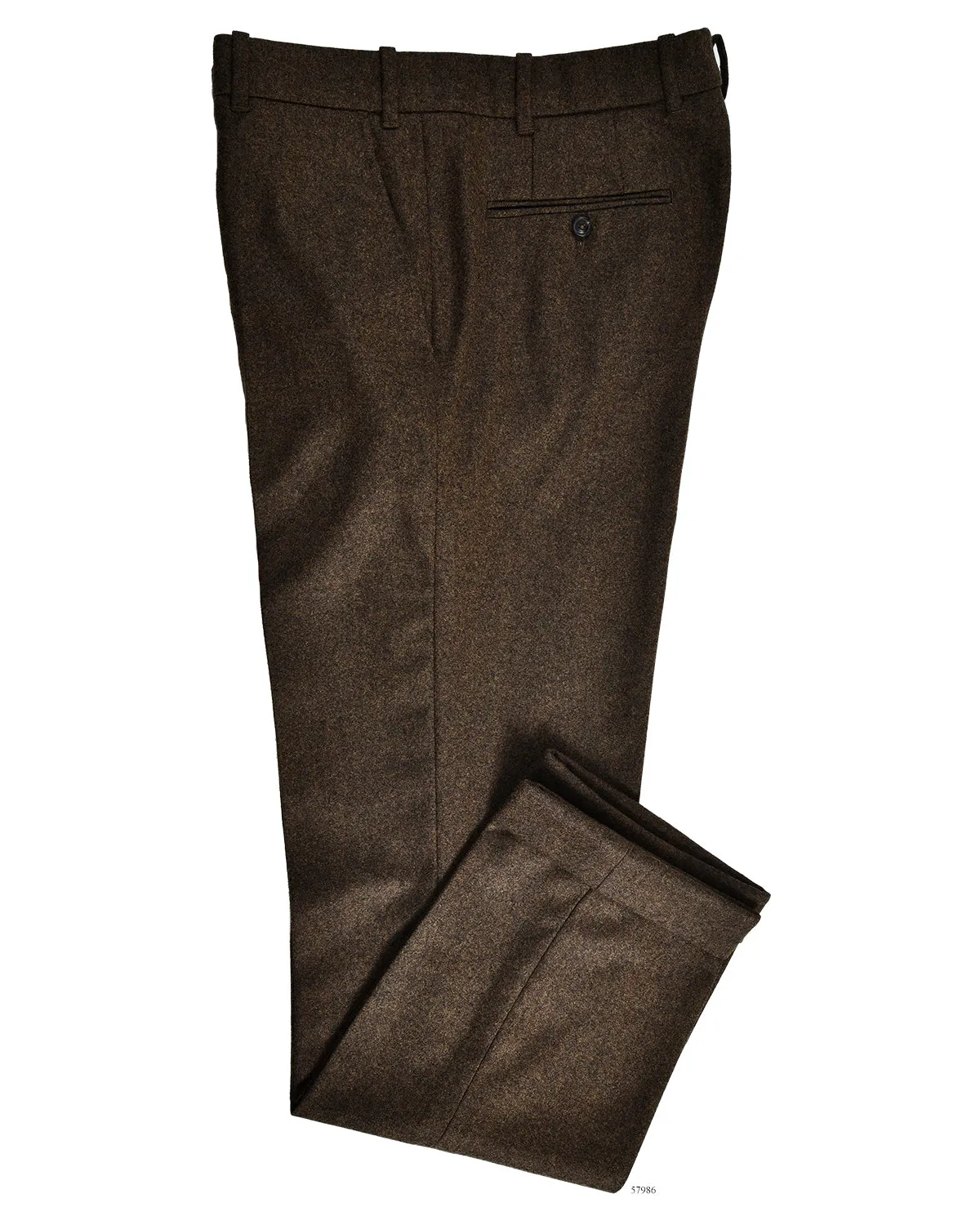 EThomas: Tobacco Brown Classic Flannel Cozy Look