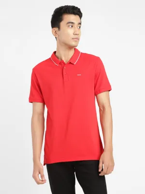 Men's Solid Polo T-shirt Classic Collar