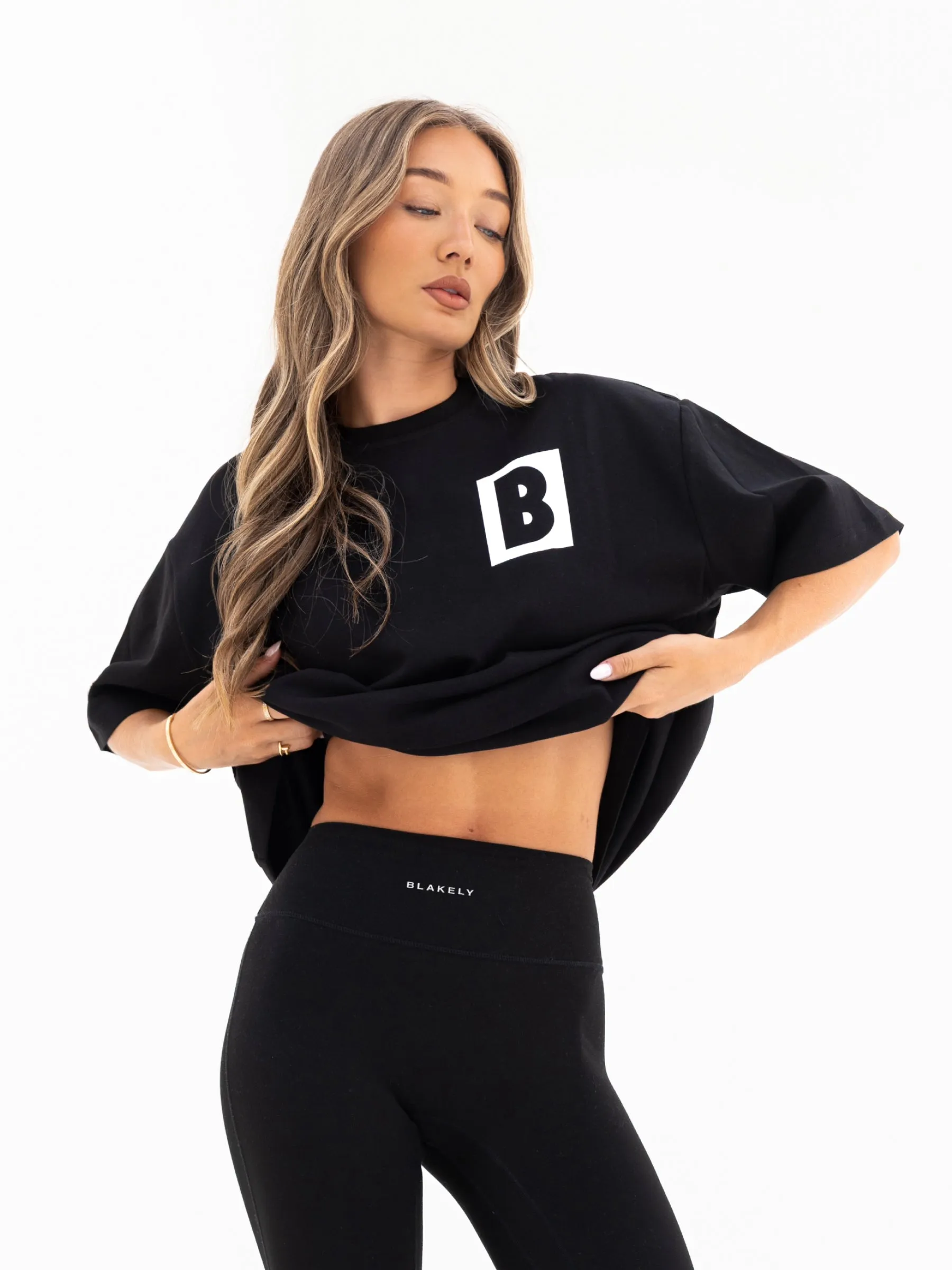 Offset Ultra Oversized T-Shirt - Black Cozy Comfort Breathable Mesh Panels