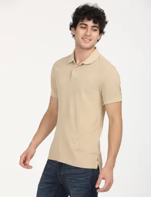 Men's Embroidered Slim Fit Polo T-Shirt HighDurability Yarn Classic Collar