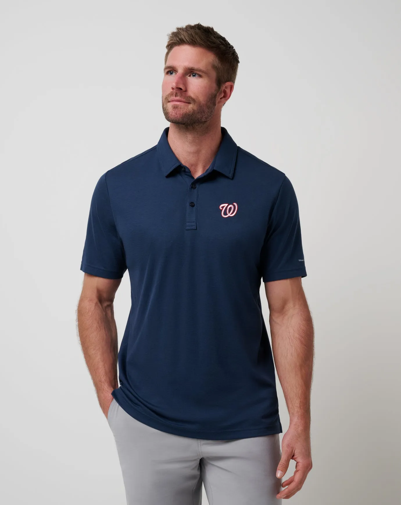 Washington Nationals Playoff Pitch Polo Preppy Vibe Clubhouse Attire