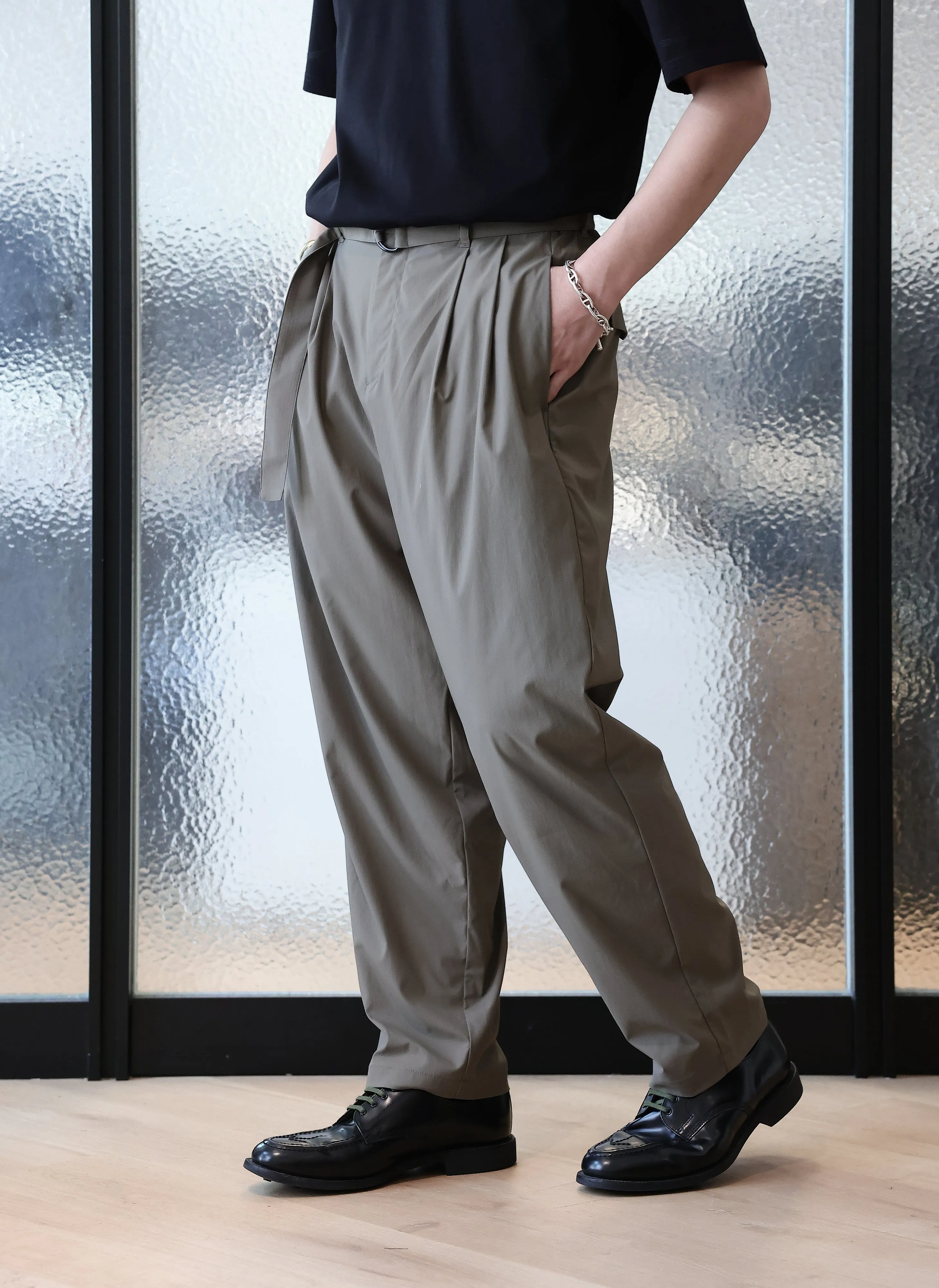 Ripstop Wide Tapered Pants HypoallergenicFabric