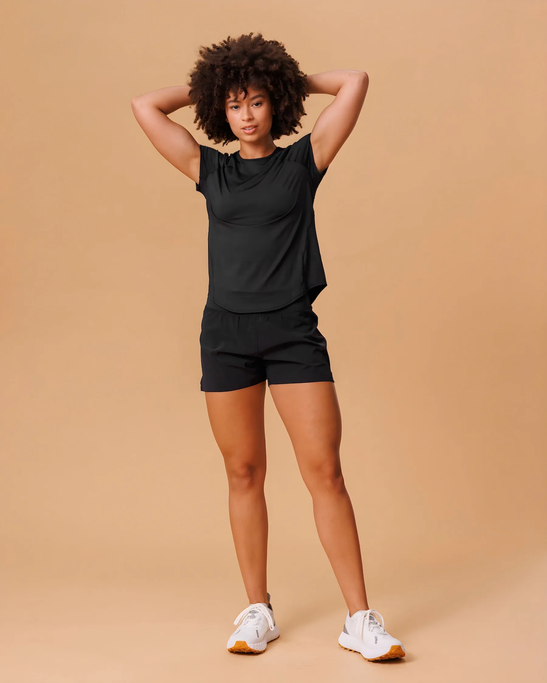 Trizar? Sport Short | Black Reflective accents StretchableFabric