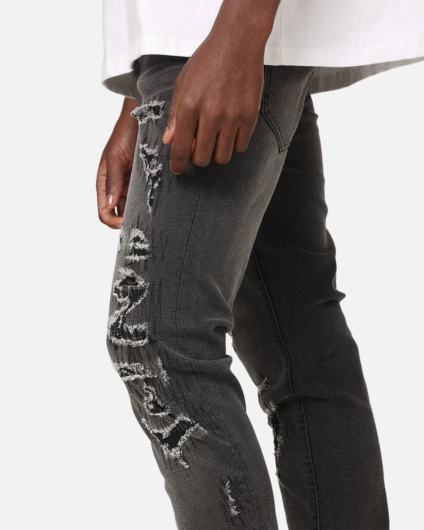Neutral Daily Wear Adult Fashion Any Occasion Saint Morta Rage Summum Jeans Black Shadow