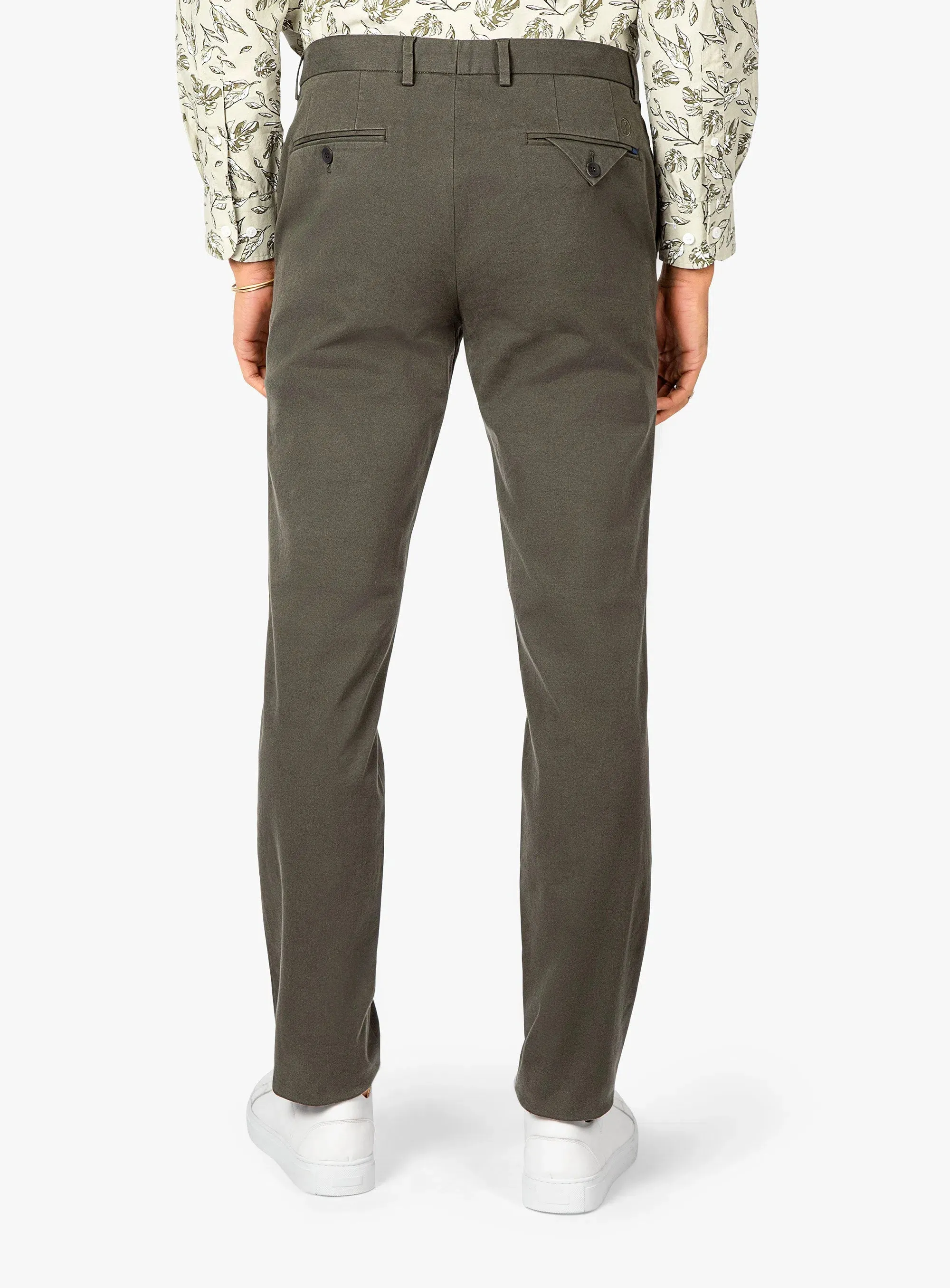 DurableBartack Anti Pilling Textile Carmine Pleated Forrest Green Chino Pants