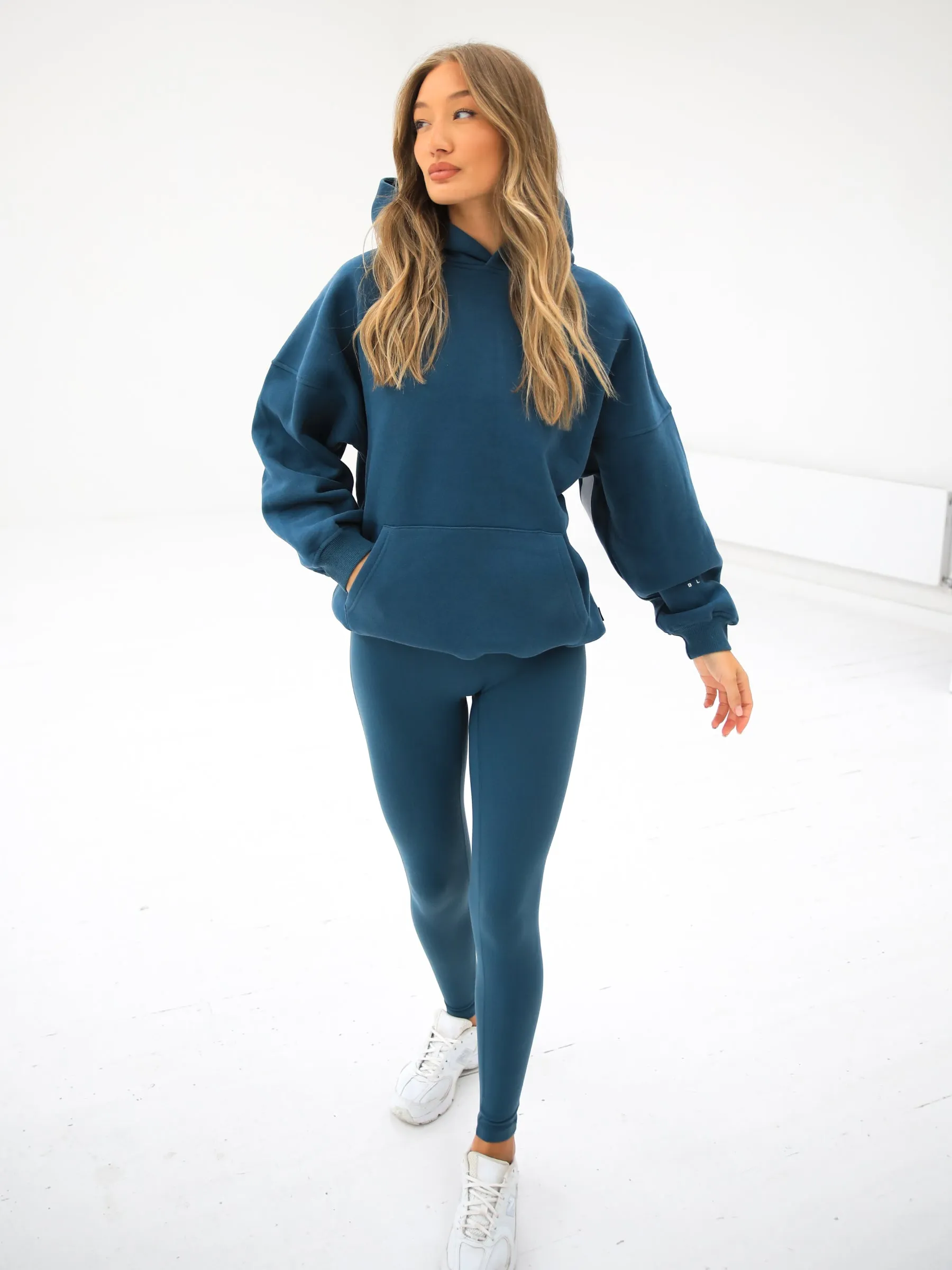Ultimate Soft Lifestyle Leggings - Dark Teal Weekend Trip Moisture Wicking Mountain Hike Eco Shopper