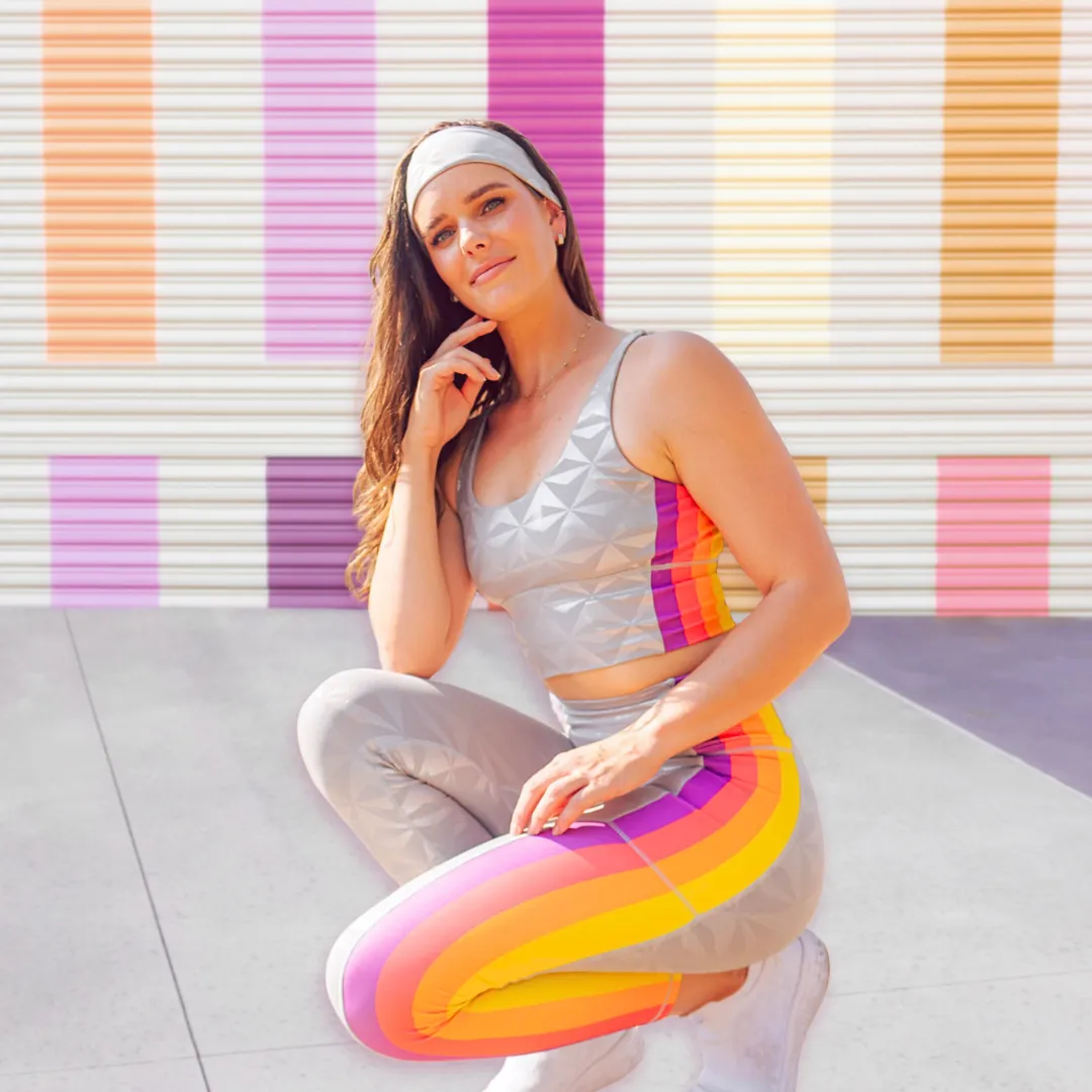 Solid Color Geodesic Day Leggings