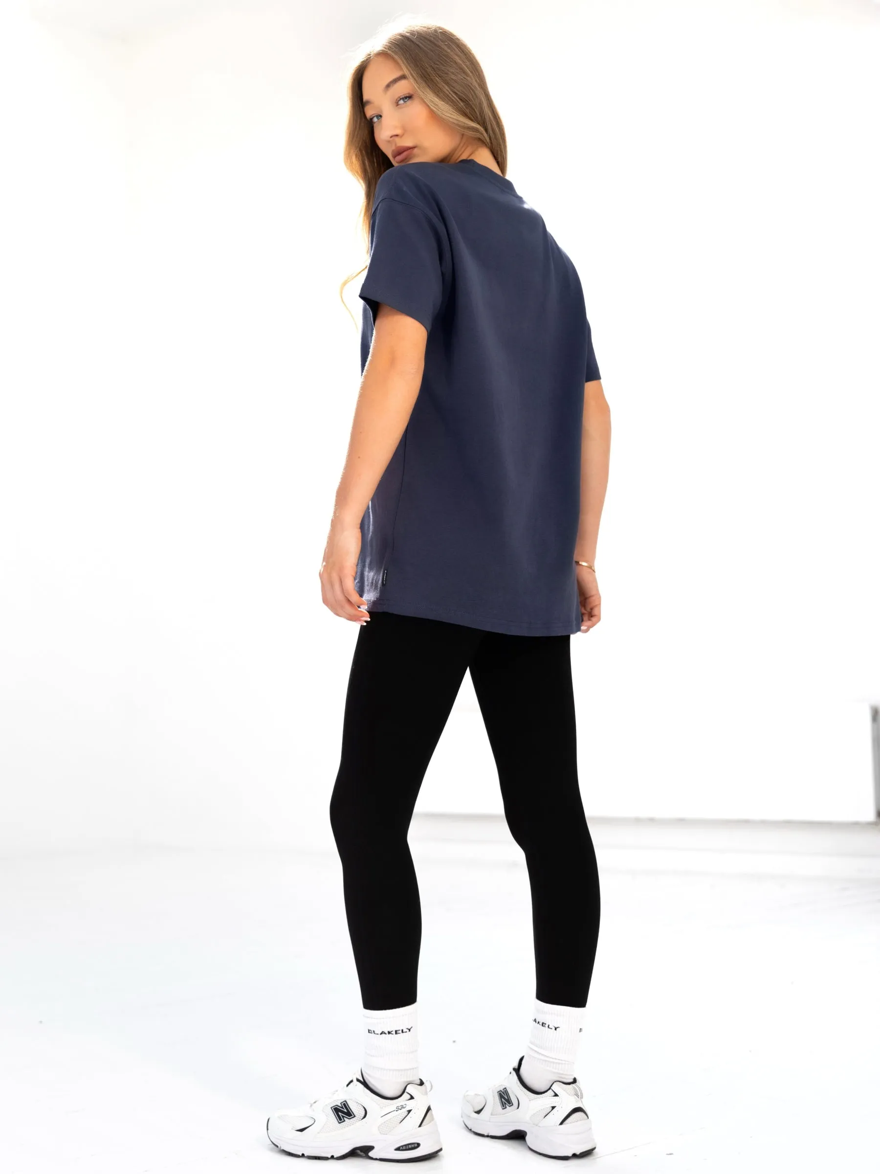 Easy Style Wear Sami Oversized T-Shirt - True Navy