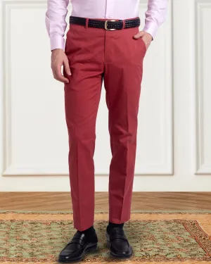 Dugdale Cotton Brick Red Twill Pant Stain Release Finish