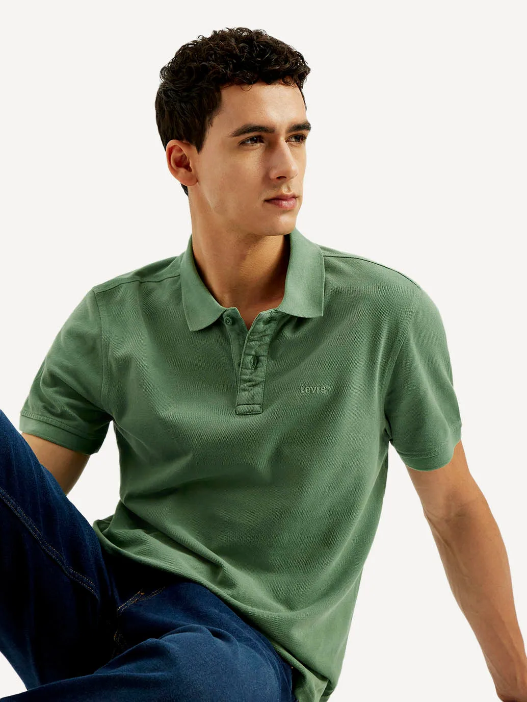 Party Ready Reinforced Stitching Men's Solid Overdyed Slim Fit Polo T-shirt