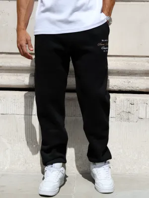 Soft and Light Windproof Membrane Legacy Relaxed Sweatpants - Black
